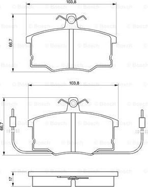 BOSCH 0 986 490 930 - Тормозные колодки, дисковые, комплект unicars.by