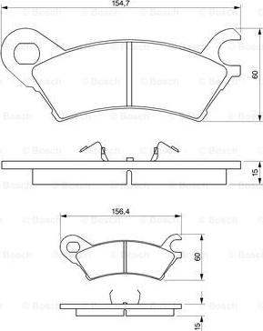 BOSCH 0 986 490 370 - Тормозные колодки, дисковые, комплект unicars.by