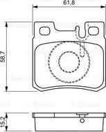 BOSCH 0 986 490 260 - Тормозные колодки, дисковые, комплект unicars.by