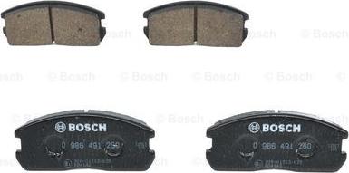 BOSCH 0 986 491 260 - Тормозные колодки, дисковые, комплект unicars.by