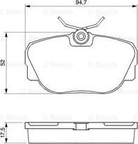 BOSCH 0 986 491 730 - Тормозные колодки, дисковые, комплект unicars.by