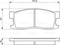 BOSCH 0 986 493 670 - Тормозные колодки, дисковые, комплект unicars.by