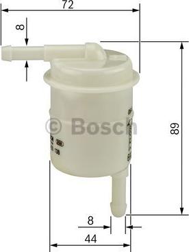 BOSCH 0 986 450 009 - Топливный фильтр unicars.by