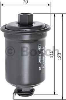 BOSCH 0 986 450 103 - Топливный фильтр unicars.by