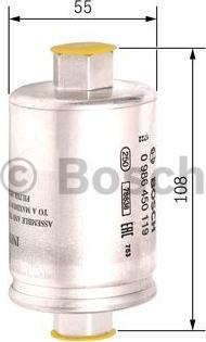 BOSCH 0 986 450 119 - Топливный фильтр unicars.by