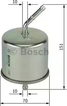 BOSCH 0 986 450 222 - Топливный фильтр unicars.by