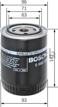 BOSCH 0 986 452 400 - Масляный фильтр unicars.by