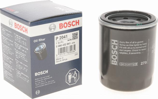 BOSCH 0 986 452 041 - Масляный фильтр unicars.by