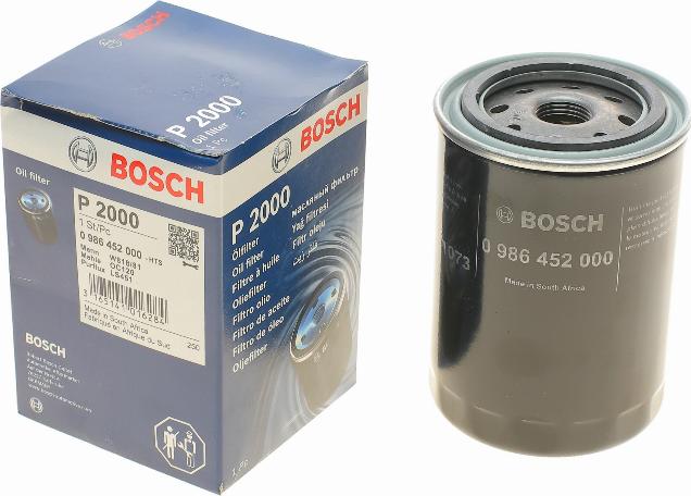 BOSCH 0 986 452 000 - Масляный фильтр unicars.by