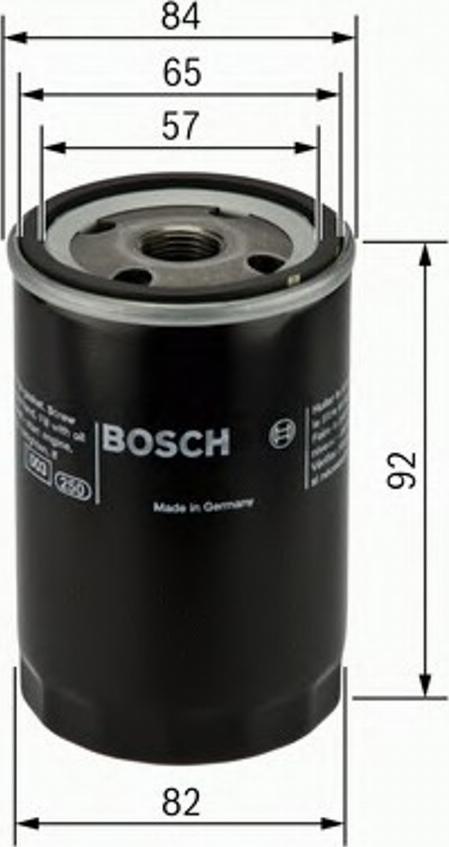 BOSCH 0 986 452 015 - Масляный фильтр unicars.by