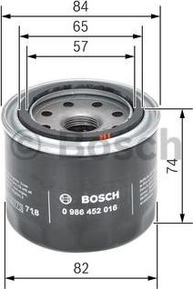 BOSCH 0 986 452 016 - Масляный фильтр unicars.by