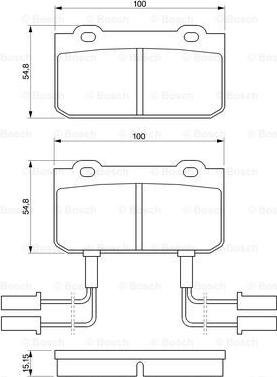 BOSCH 0 986 469 441 - Тормозные колодки, дисковые, комплект unicars.by