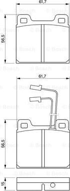 BOSCH 0 986 469 111 - Тормозные колодки, дисковые, комплект unicars.by