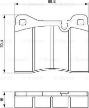 BOSCH 0 986 464 372 - Тормозные колодки, дисковые, комплект unicars.by