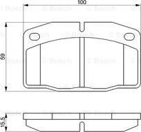 BOSCH 0 986 465 141 - Тормозные колодки, дисковые, комплект unicars.by