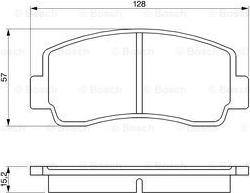 BOSCH 0 986 465 111 - Тормозные колодки, дисковые, комплект unicars.by