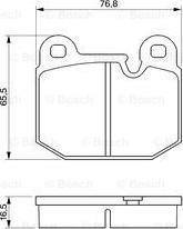 BOSCH 0 986 465 881 - Тормозные колодки, дисковые, комплект unicars.by