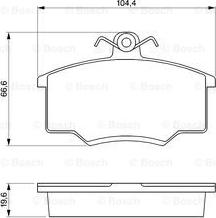 BOSCH 0 986 465 744 - Тормозные колодки, дисковые, комплект unicars.by