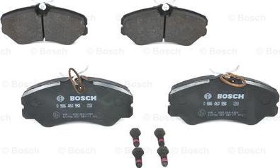 BOSCH 0 986 460 998 - Тормозные колодки, дисковые, комплект unicars.by