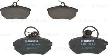 BOSCH 0 986 460 948 - Тормозные колодки, дисковые, комплект unicars.by