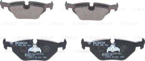 BOSCH 0 986 460 964 - Тормозные колодки, дисковые, комплект unicars.by