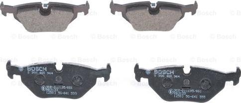 BOSCH 0 986 460 964 - Тормозные колодки, дисковые, комплект unicars.by