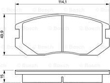 BOSCH 0 986 460 980 - Тормозные колодки, дисковые, комплект unicars.by