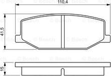 BOSCH 0 986 460 935 - Тормозные колодки, дисковые, комплект unicars.by