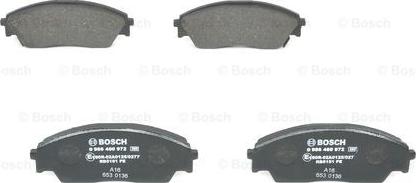 BOSCH 0 986 460 972 - Тормозные колодки, дисковые, комплект unicars.by