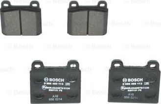 BOSCH 0 986 460 113 - Тормозные колодки, дисковые, комплект unicars.by