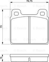 BOSCH 0 986 460 113 - Тормозные колодки, дисковые, комплект unicars.by