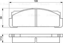 BOSCH 0 986 460 736 - Тормозные колодки, дисковые, комплект unicars.by