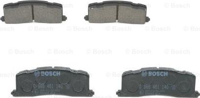 BOSCH 0 986 461 140 - Тормозные колодки, дисковые, комплект unicars.by