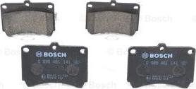 BOSCH 0 986 461 141 - Тормозные колодки, дисковые, комплект unicars.by