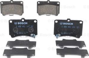 BOSCH 0 986 461 141 - Тормозные колодки, дисковые, комплект unicars.by