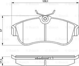 BOSCH 0 986 461 147 - Тормозные колодки, дисковые, комплект unicars.by