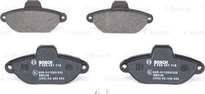 BOSCH 0 986 461 119 - Тормозные колодки, дисковые, комплект unicars.by