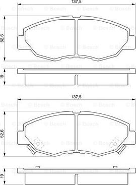 BOSCH 0 986 461 124 - Тормозные колодки, дисковые, комплект unicars.by