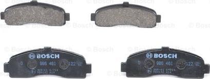 BOSCH 0 986 461 122 - Тормозные колодки, дисковые, комплект unicars.by