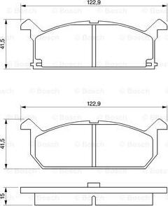 BOSCH 0 986 461 751 - Тормозные колодки, дисковые, комплект unicars.by