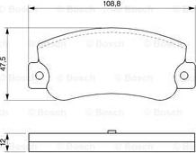 BOSCH 0 986 468 411 - Тормозные колодки, дисковые, комплект unicars.by