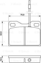 BOSCH 0 986 468 661 - Тормозные колодки, дисковые, комплект unicars.by