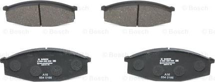 BOSCH 0 986 468 630 - Тормозные колодки, дисковые, комплект unicars.by