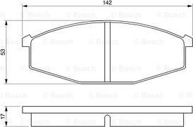 BOSCH 0 986 468 630 - Тормозные колодки, дисковые, комплект unicars.by