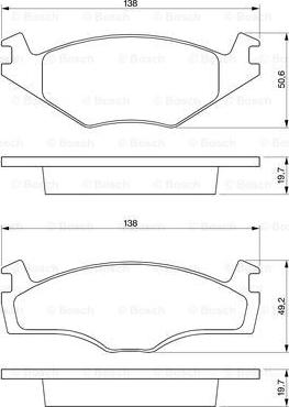 BOSCH 0 986 468 870 - Тормозные колодки, дисковые, комплект unicars.by