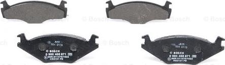 BOSCH 0 986 468 871 - Тормозные колодки, дисковые, комплект unicars.by