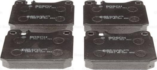 BOSCH 0 986 463 921 - Тормозные колодки, дисковые, комплект unicars.by