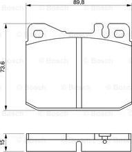 BOSCH 0 986 463 921 - Тормозные колодки, дисковые, комплект unicars.by