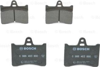 BOSCH 0 986 463 890 - Тормозные колодки, дисковые, комплект unicars.by