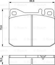 BOSCH 0 986 462 803 - Тормозные колодки, дисковые, комплект unicars.by